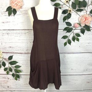 Free People Size M Overall Purple Dress